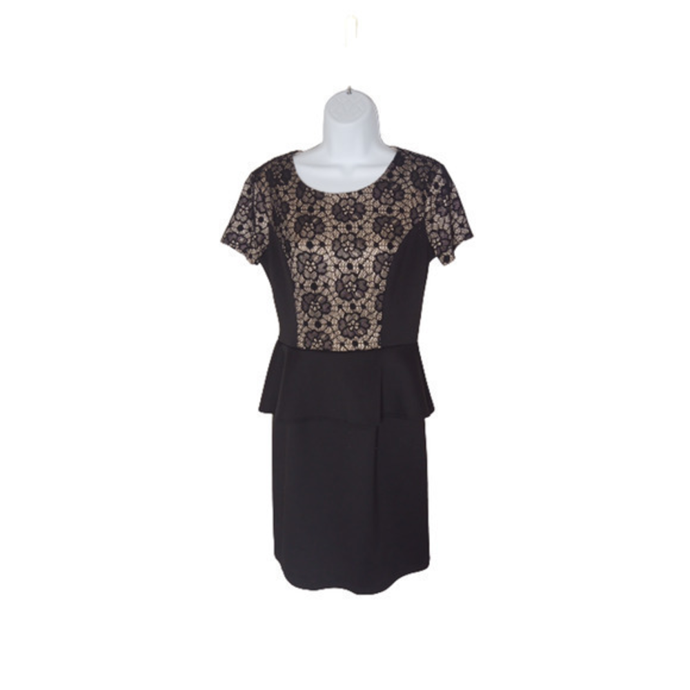 Enfocus Black Lace Dress Short Sleeve Size‎ 8